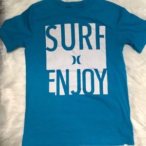 Boys large turquoise Hurley T-shirt